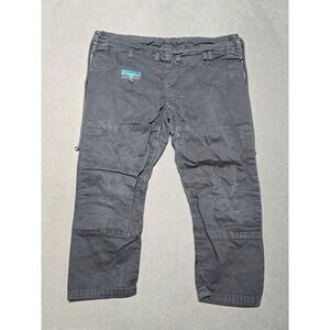 Hypnotik Black Drawstring Crop‎ Jujitsu Pants A2 Karate Style Casual MMA